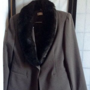 NWT Amanda Smith Petite Women 12P Brown Pant Suit